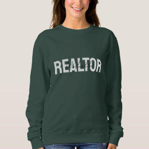 Real Estate Agent Realtor Script Name Pink Sweatshirt