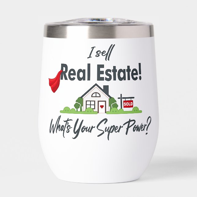 Real Estate Agent, Realtor Super Hero Personalised (Front)