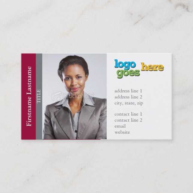 Real Estate Agent Sidebar (Horizontal) -Customise Business Card (Front)