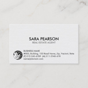Real Estate Agent Simple Business Card