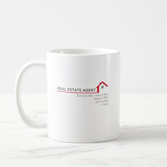 Real Estate Agent Someone Who Take a Hand  Coffee Mug (Left)