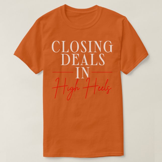Real Estate Agent T-Shirt (Design Front)