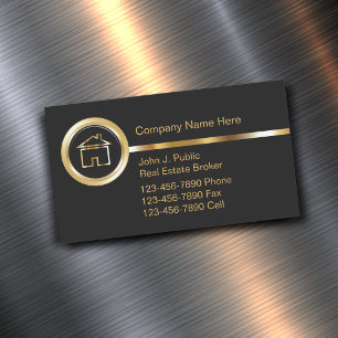 Real Estate Agent Theme Magnetic Business Card