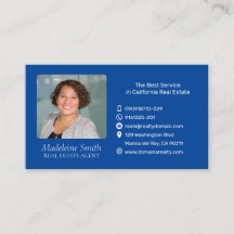 Real Estate Agent with Photo Midnight Blue