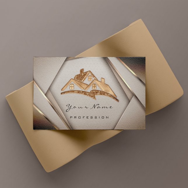 Real Estate Apartments Mortgages Home Gold Business Card (Real Estate Apartments Mortgages Home Gold Business Card)
