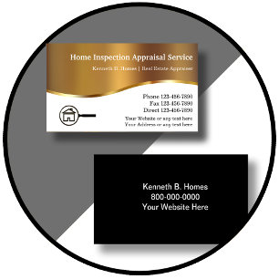 Real Estate Appraisal Inspection Business Cards