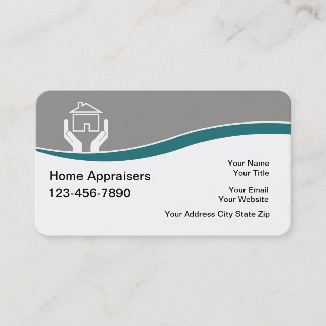 Real Estate Appraiser Business Cards (Front)