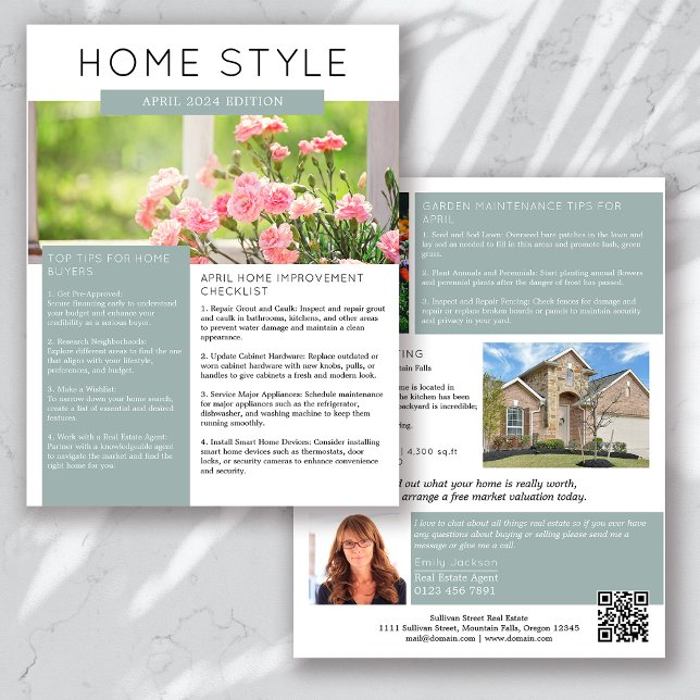 Real Estate April Newsletter Promotional Farming Flyer (Creator Uploaded)