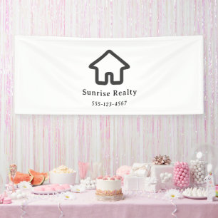 Real Estate Architecture House Icon Business Banner