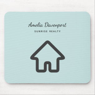 Real Estate Architecture House Icon Mouse Pad
