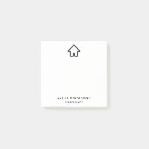 Real Estate Architecture House Icon Post-it Notes