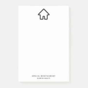 Real Estate Architecture House Icon Post-it Notes