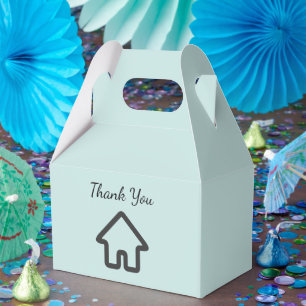 Real Estate Architecture House Icon Thank You Favour Box