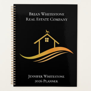 Real Estate Black Gold Custom Realtor 2023 Company Planner