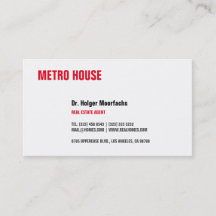 Real Estate black & red