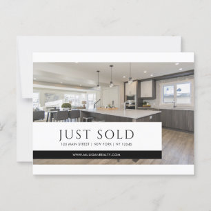 Real Estate Broker Modern Postcard - JUST SOLD