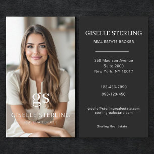 Real Estate Broker Photo Professional Business Card