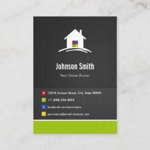 Real Estate Broker - Premium Creative Innovative Business Card
