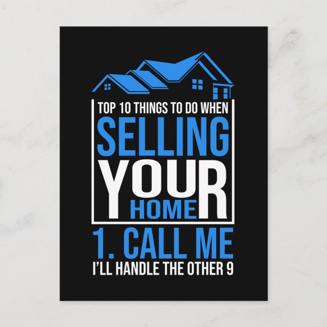 Real Estate Broker Property Real Estate Agent Postcard (Front)