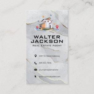 Real Estate Building Properties Rentals Business Card