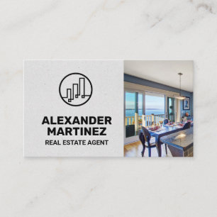 Real Estate Building View of Balcony Business Card