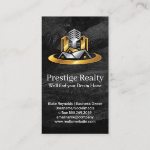 Real Estate Buildings Commercial Residential Business Card