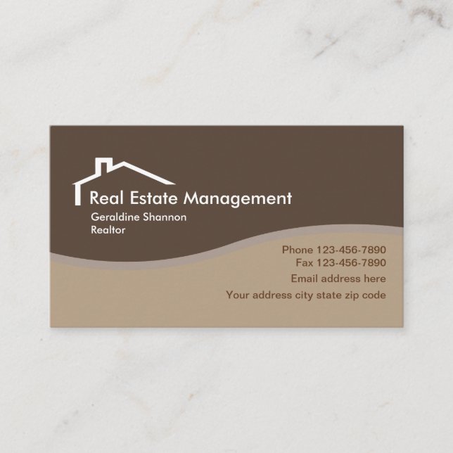 Real Estate Business Business Card (Front)