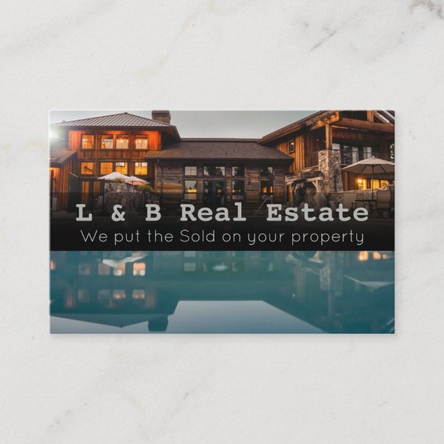 Real Estate business card (Front)