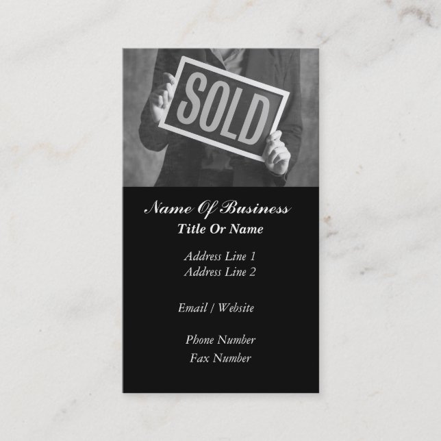 Real Estate Business Card (Front)