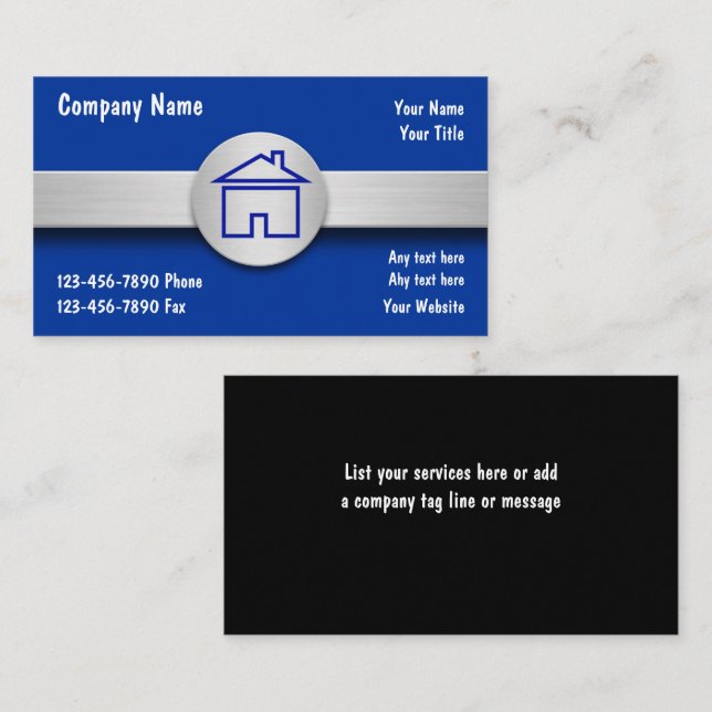 Real Estate  Business Cards (Front/Back)