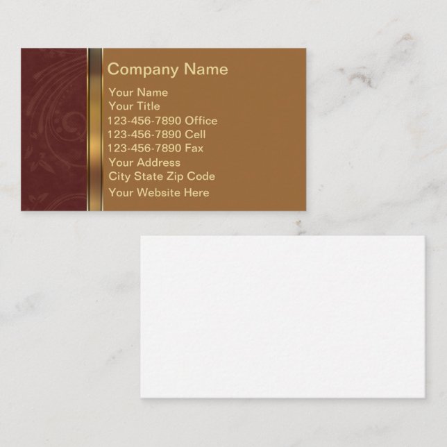Real Estate Business Cards (Front/Back)