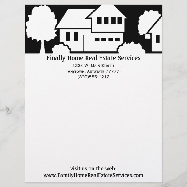 Real Estate Business Letterhead (Front)