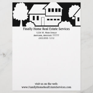 Real Estate Business Letterhead Template