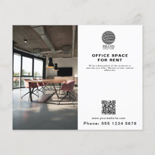 Real Estate Business Logo Photo QR Code Flyer