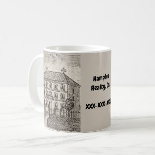 Real Estate Business Promotion Vintage Sketch Home Coffee Mug