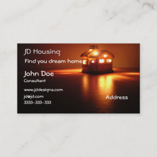 Real estate businesscards business card
