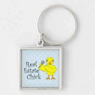 Real Estate Chick Key Ring