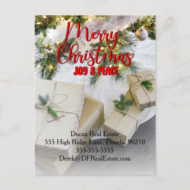 Real Estate Christmas Marketing Card (Front)