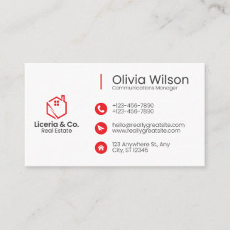 Real estate classic business card