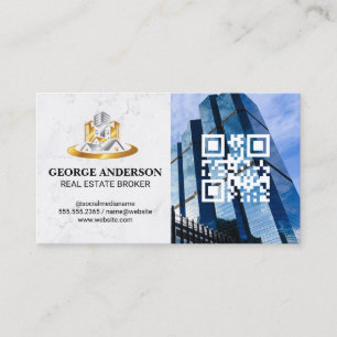 Real Estate Commercial Buildings Business Card