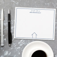 Real Estate Company Blue Monogram Home Realtor