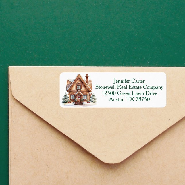 Real Estate Company Christmas House Return Address (Creator Uploaded)