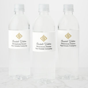Real Estate Company Customised Business Water Bottle Label