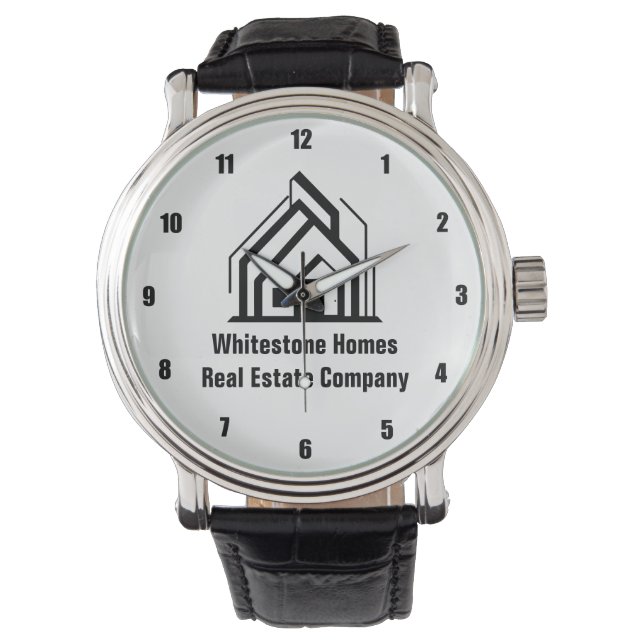 Real Estate Company Customized Realtor Logo Watch (Front)