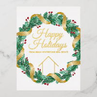 Real Estate Company Elegant Custom Christmas Gold