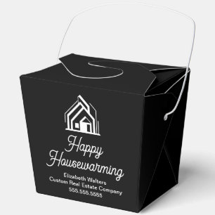Real Estate Company Housewarming Black Fortune Favour Box