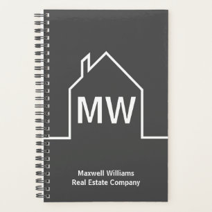 Real Estate Company Personalised Grey Realtor Planner