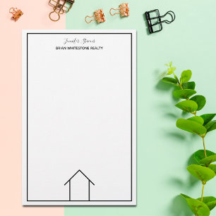 Real Estate Company Simple Custom Realtor Stationery