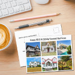 Real Estate Company Sold House Photos Marketing Postcard<br><div class="desc">Showcase your sold listings in a house photo collage on this modern marketing postcard and send out to potential clients in your realty area. Customise with your real estate company name and contact details on the back. Draw new customers in by showing home photographs of the houses that you have...</div>