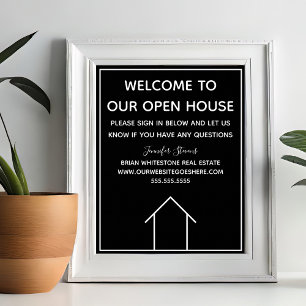 Real Estate Custom Welcome to Our Open House Poster